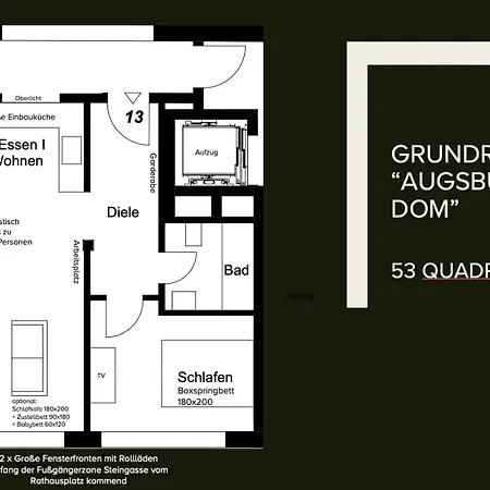 Goldenkey-suites - Luxury 'augsburger Dom' - New Spacious In The Heart Of - At Town Hall Square *